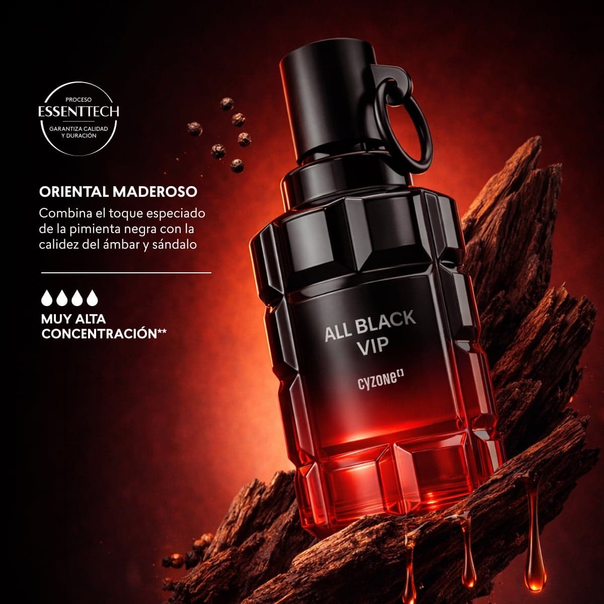 Perfume de hombre All Black VIP​, 90 ml thumbnail 2