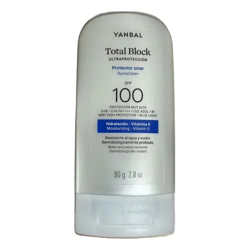 PROTECTOR SOLAR BLOQUEADOR SPF 100 TOTAL BLOCK - 80 G Vitamina E thumbnail 3